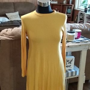 Mustard color dress